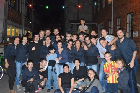 Xiquets de Copenhaguen posing for the photo